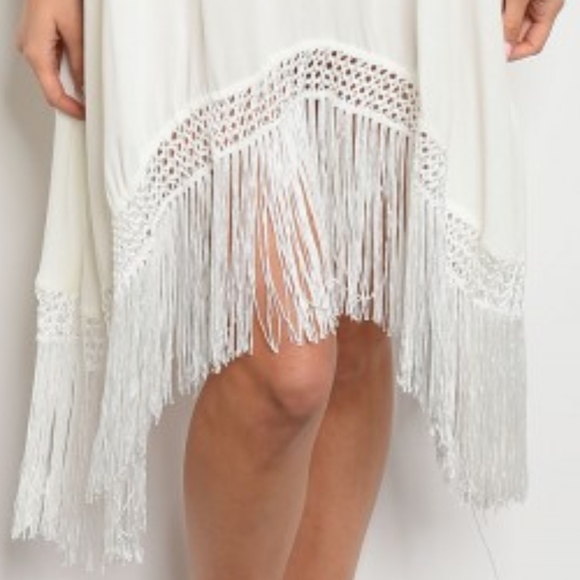 LAST 1! "ROXANNE" FRINGE & EMBROIDERY DRESS - Picture 4 of 4